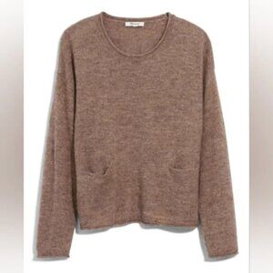 Madewell Chelsea Pocket Pullover Sweater in Heather Cedar